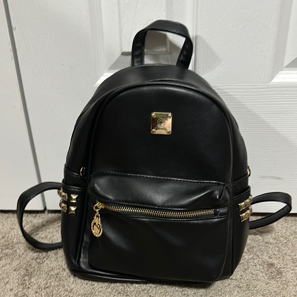 Pincnel Black and Gold  Mini Backpack